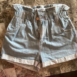 Paper Bag Denim Shorts like new